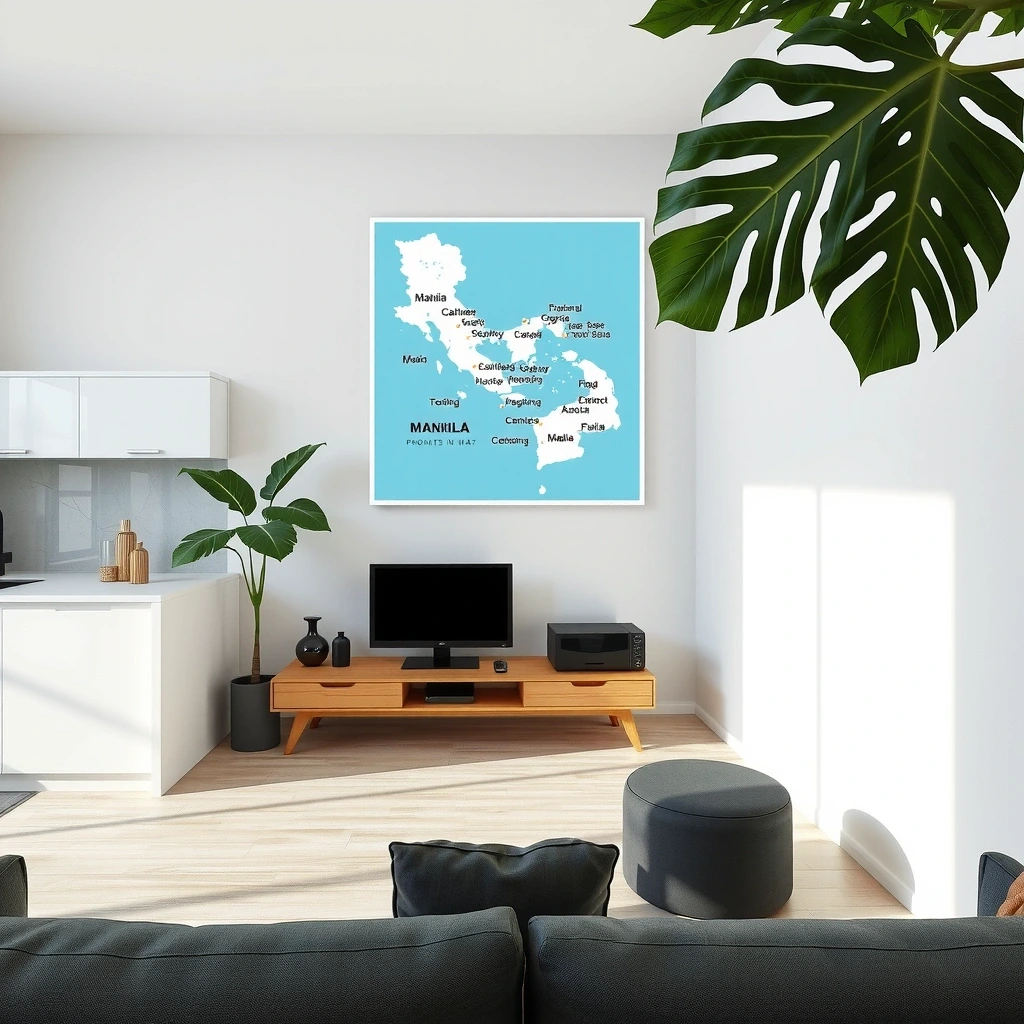 Service area map of Manila